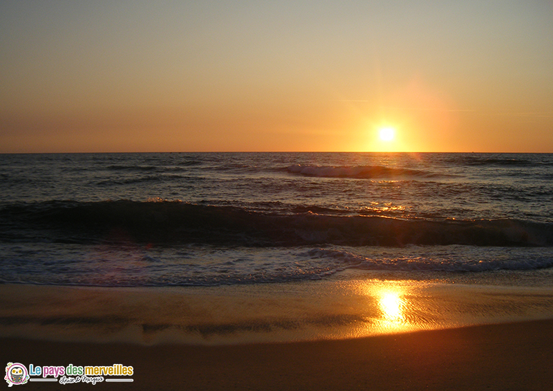 coucher de soleil Landes