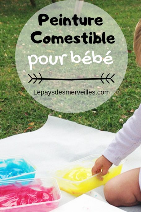 Peinture comestible pour bébé