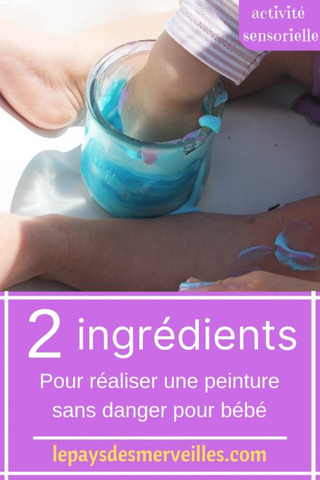 Peinture comestible pour bébé