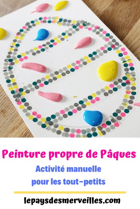 Peindre un oeuf de Pâques avec la technique de la peinture propre