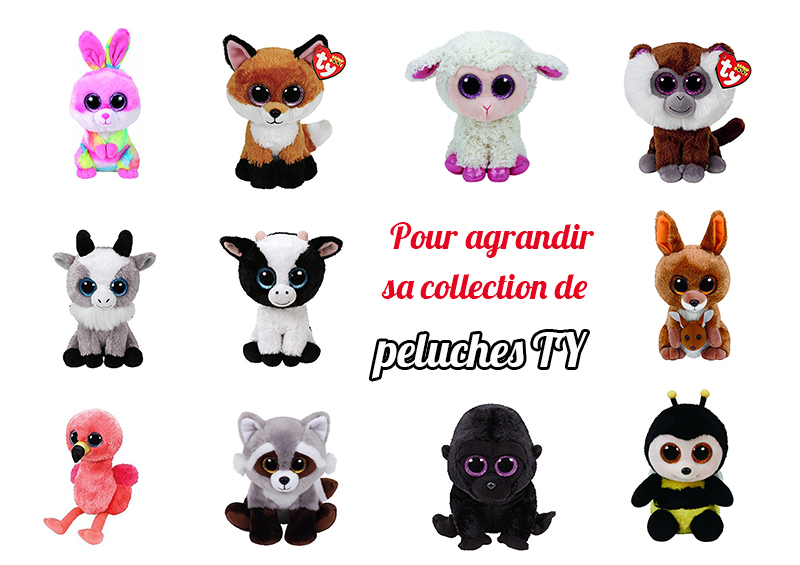 Peluches TY avec de gros yeux 