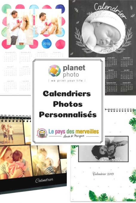 Calendrier personnalisé sur le site Planet photo