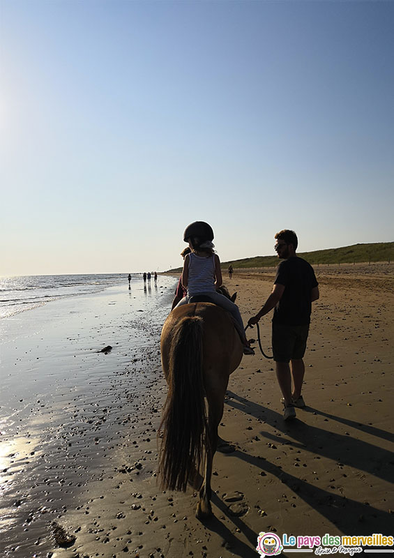 Balade à cheval sur la plage en Vendée