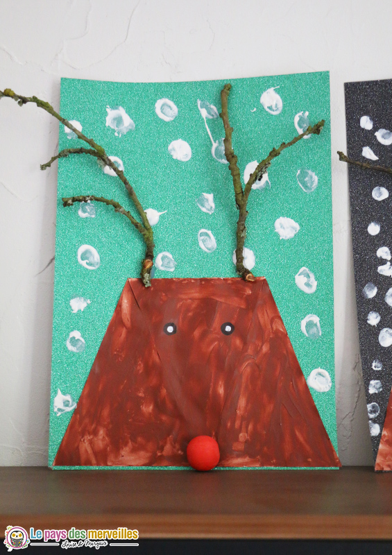 bricolage renne de Noël primaire