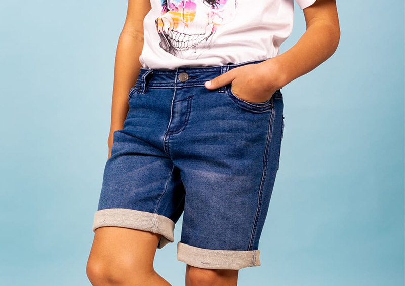 Short en jean pour les garçons