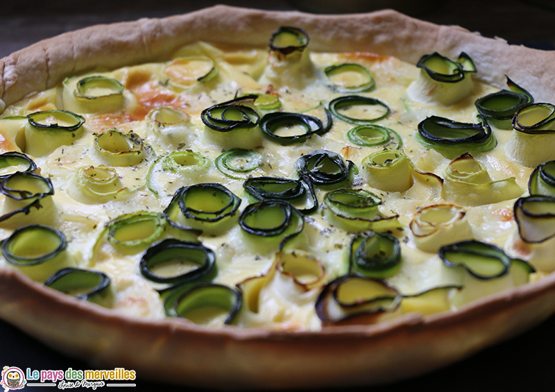 Tarte courgettes fromage