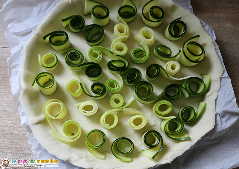 tarte courgettes roulées