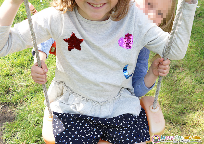 Tee-shirt manches longues avec des sequins