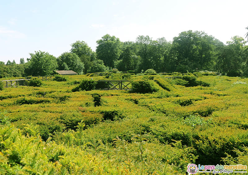 Vue sur le labyrinthe de thoiry